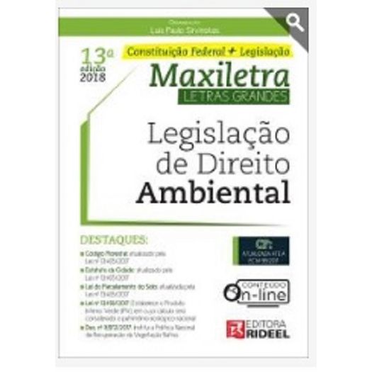 Legislacao de Direito Ambiental - Maxiletra - Rideel - 13 Ed