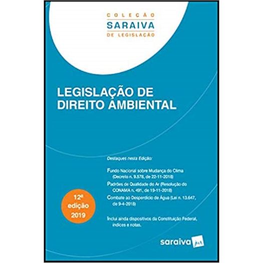 Legislacao de Direito Ambiental - Saraiva