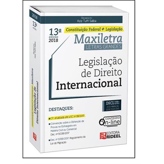Legislacao de Direito Internacional - Maxiletra - Rideel