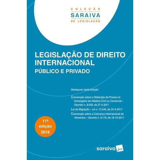 Legislacao de Direito Internacional - Saraiva