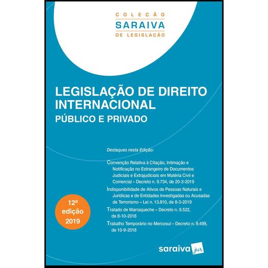 Legislacao de Direito Internacional - Saraiva