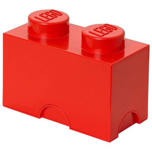 Lego Bloco Organizador 25 Cm X 12 Cm Vermelho