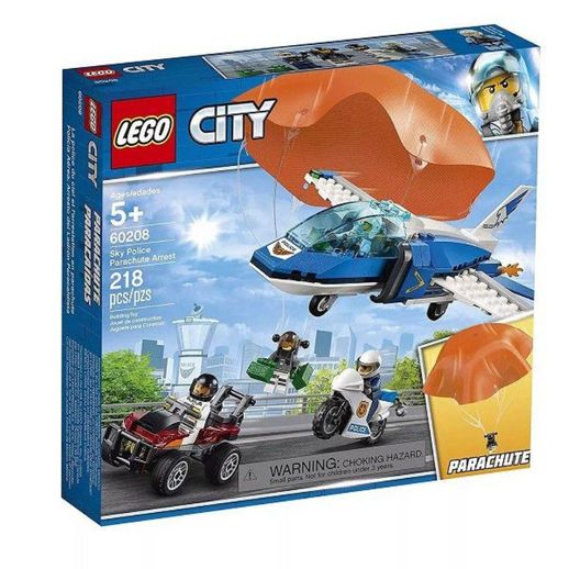 Lego City 60208 Polícia Aérea - Detenção de Paraquedas - Lego