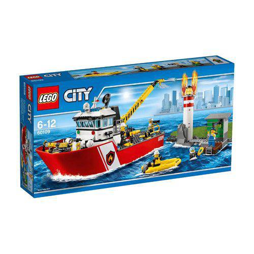 Lego Citybarco de Combate ao Fogo
