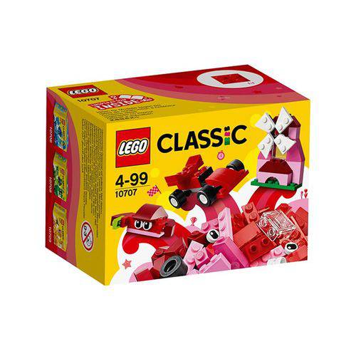 Lego Classic Caixa de Criatividade Vermelha 55 Peças 10707
