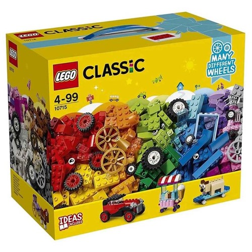 Lego Classic Peças Sobre Rodas 442 Peças 10715