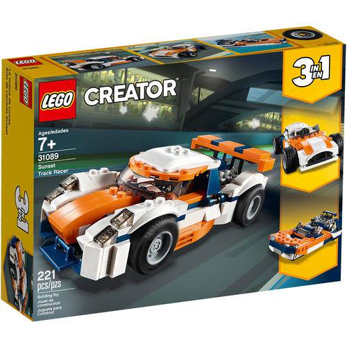 Lego Creator Carro de Corrida Sunset 3 em 1 31089 221 Peças