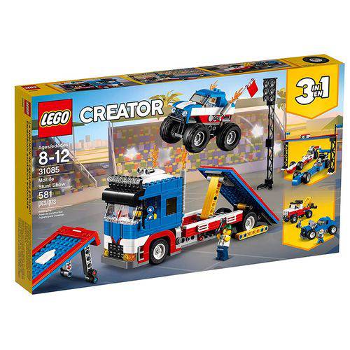 LEGO Creator - Modelo 3 em 1: Espetáculo em Quatro Rodas (31085) - 581 Peças