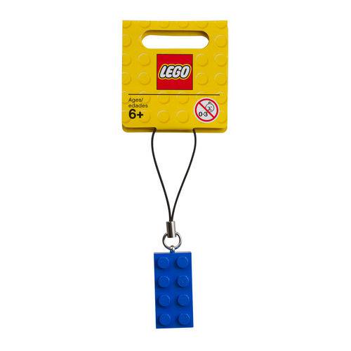 Lego Extended Line - Pingente Bloco 2x4 Azul