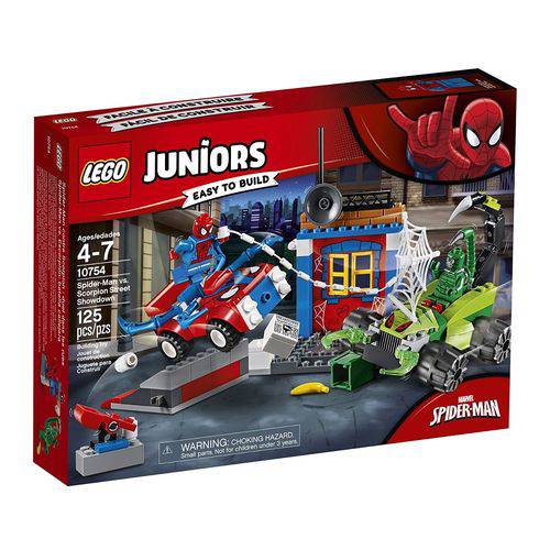 LEGO Juniors 10754 Confronto de Rua Spider Man Vs. Scorpion