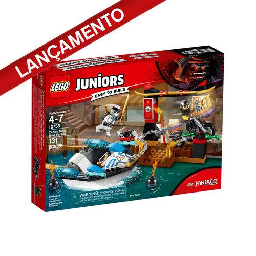 Lego Juniors - a Perseguição de Barco Ninja do Zane