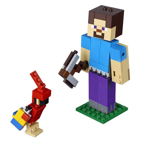 LEGO Minecraft - Grande Steve com o Papagaio