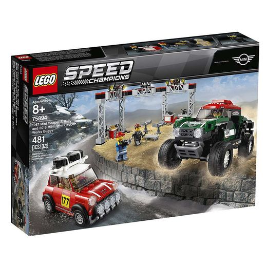Lego Speed Champions 75894 1967 Mini Cooper S Rally e 2018 MINI John Cooper Works Buggy - Lego
