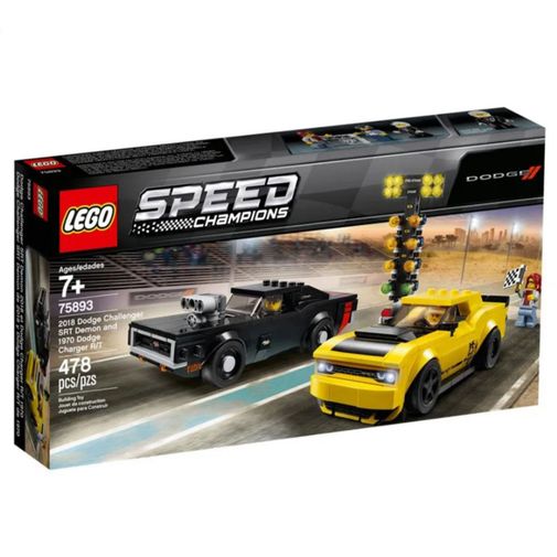 Lego Speed Champions Dodge SRT Demon 2018 e Dodge 190 Charger - 75893