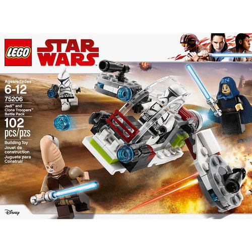 Lego Star Wars - Conjunto de Combate Jedi e Clone Troopers