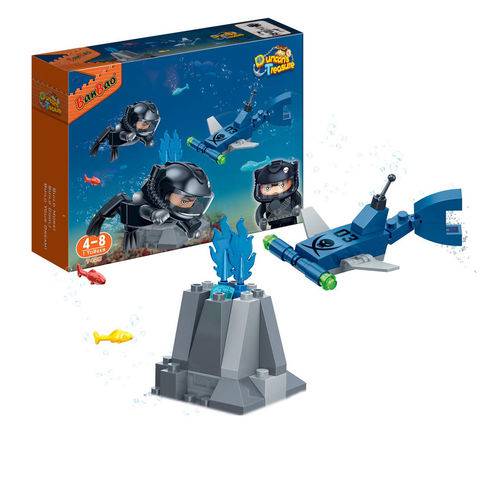 LEGO Tesouro Ducan Espionagem de Peixes 58 Peças Banbao