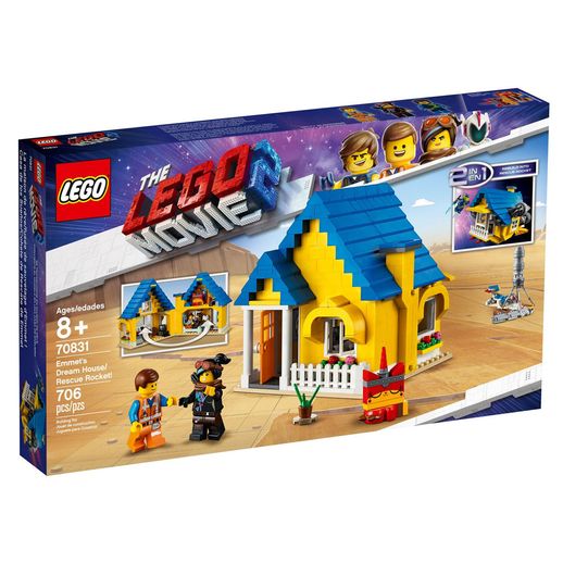 Lego The Movie 70831 a Casa dos Sonhos de Emmet/Foguete de Resgate - Lego