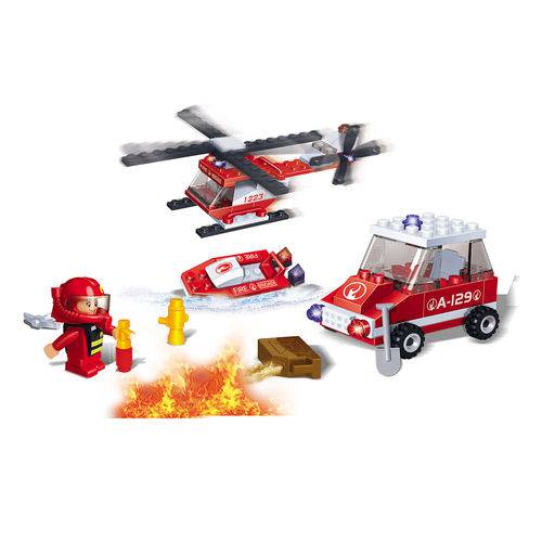 LEGO Veículos Bombeiros 110 Peças Banbao
