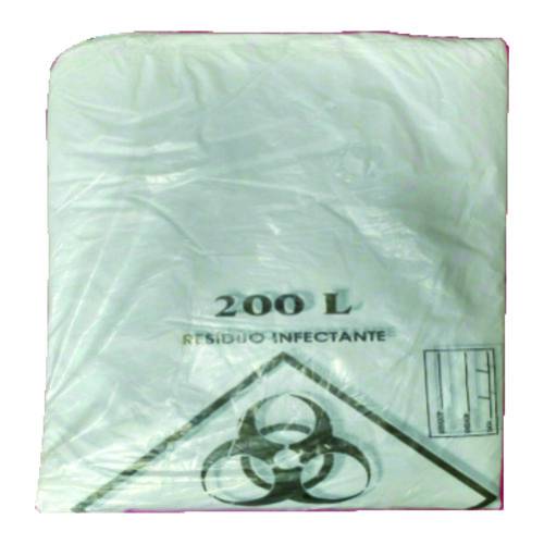 Leiraw Saco Plástico Tipo Único Infectante 200 Litros