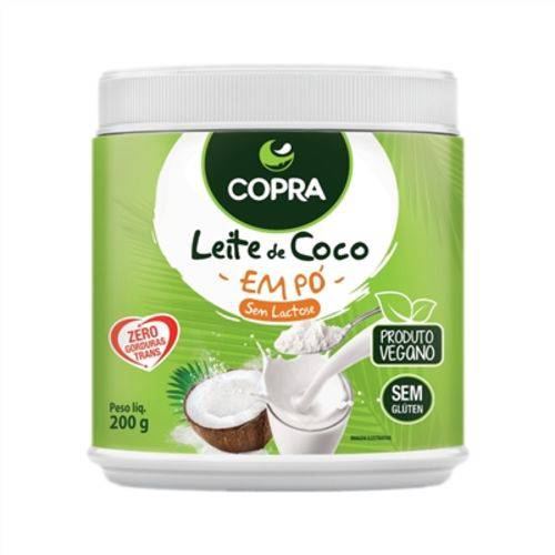 2 Potes de Leite de Coco em Pó Copra 200g