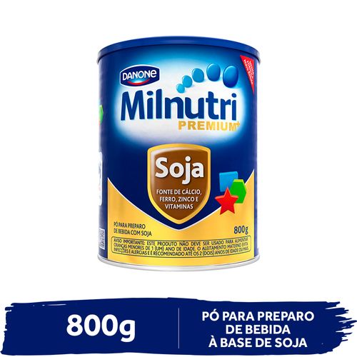 Leite de Soja em Pó Danone Milnutri Soja 800g