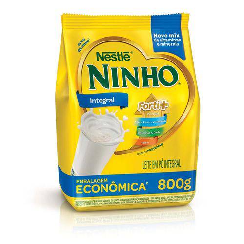 Leite em Pó Integral Nestlé Ninho Fonte de Proteínas - 800g