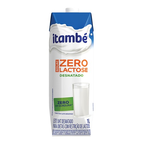 Leite Itambé Desnatado Nolac Zero Lactose 1 Litro