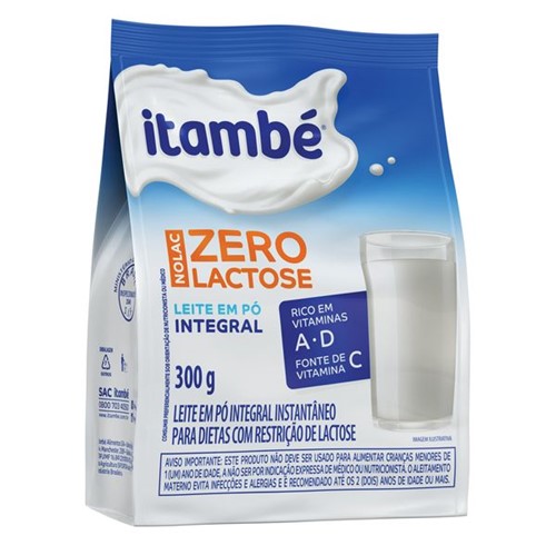 Leite Po Instantaneo Integral Itambe 300g Sem Lactose