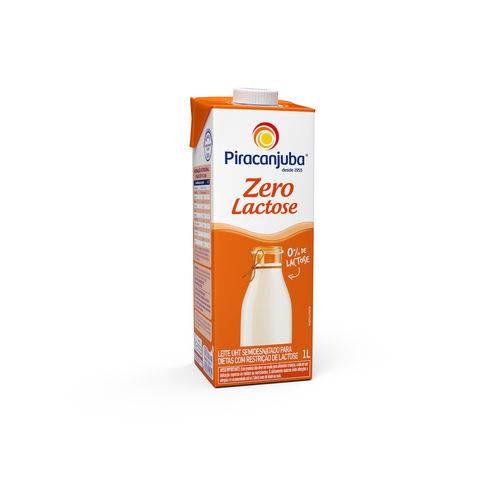 Leite Semi Desnatado Zero Lactose - Piracanjuba - 1l