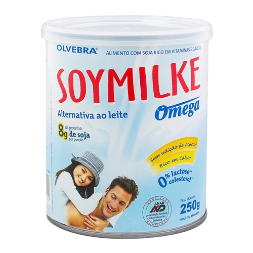 Leite Soymilke Ômega Sem Lactose e Sem Adição de Açúcar em Pó Lata com 250g