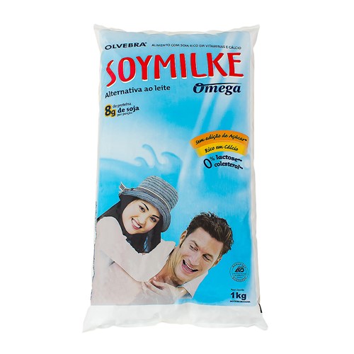 Leite Soymilke Ômega Sem Lactose e Sem Adição de Açúcar em Pó Pacote com 1Kg