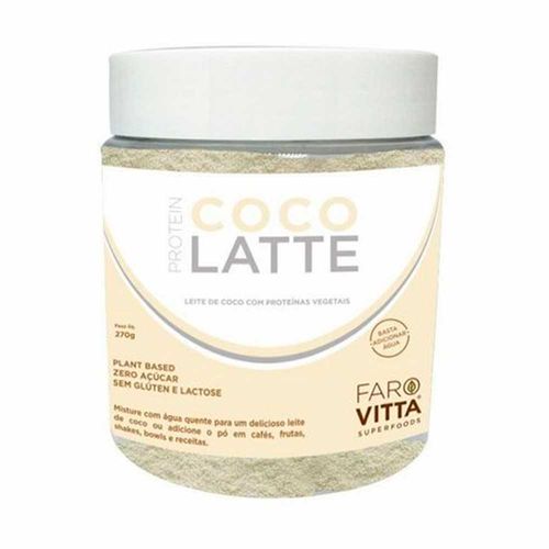 Leite Vegetal de Coco em Pó Coco Latte - Farovitta - 270g