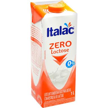 Leite Zero Lactose Semidesnatado Italac 1L