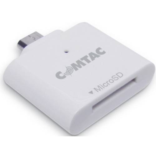 Leitor de Cartão Micro Sd P/ Smartphones - Comtac Mini Otg - Branco - 9261