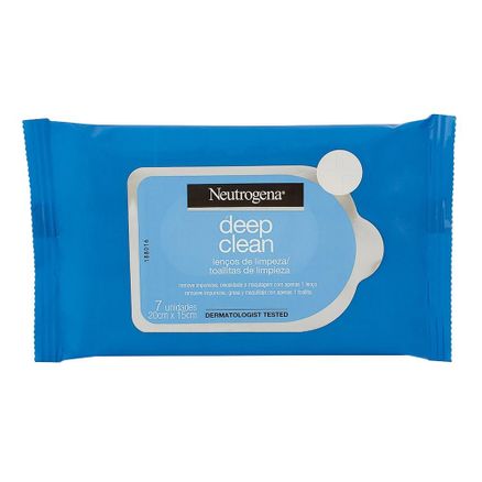 Lenço de Limpeza Neutrogena Deep Clean 7 Unidades