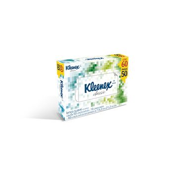 Lenço de Papel Kleenex Sem Perfume Leve 60 Pague 50 Unidades