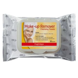 Lenço Demaquilante Purederm Makeup Remover Cleansing Tissues 30 Un