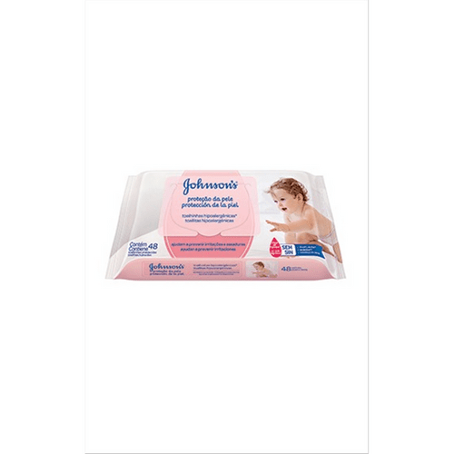 Lenço Umedecido Johnson's Baby Skin Care - 48 Unidades