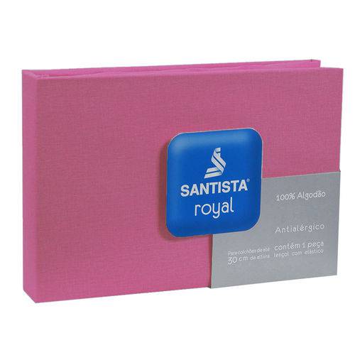 Lençol de Casal Royal Liso - Pink - Santista