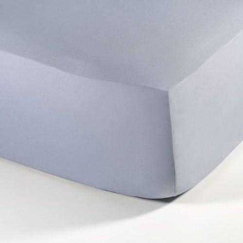 Lençol Queen Percal Confort Basic com Elástico - 1,6mx2m - Azul - Buddemeyer
