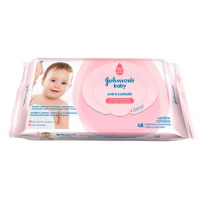 Lenços Johnson's Baby Extra Cuidado de Limpeza 48un