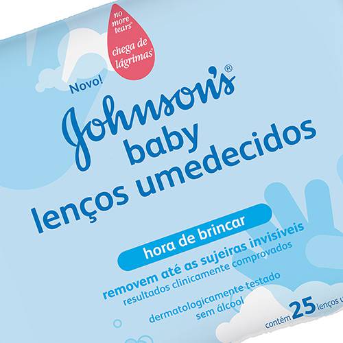 Lenços Umedecidos Hora de Brincar Johnson's Baby 25 Unidades