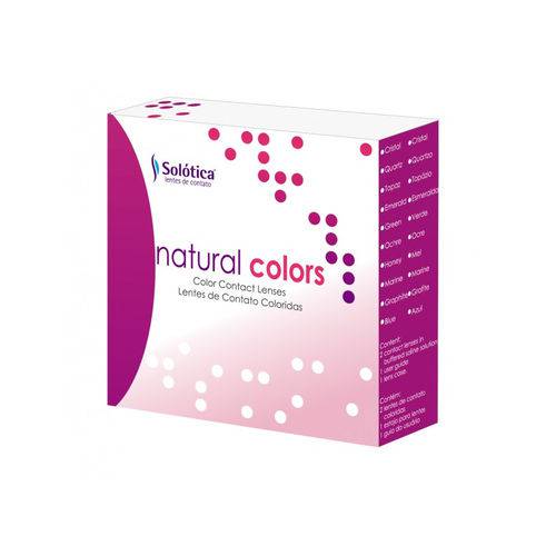 Lente de Contato Colorida Natural Colors - Uso Anual - Sem Grau - Solótica