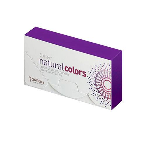 Lente de Contato Colorida Solflex Natural Colors Sem Grau Uso Mensal Solótica