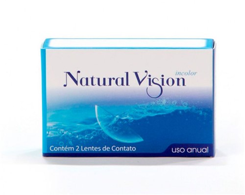 Lente de Contato Natural Vision Incolor Anual -0,50