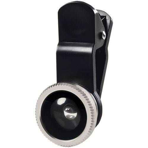 Lente Fisheye Olho de Peixe para Smartphone Multilaser Preto - AC314