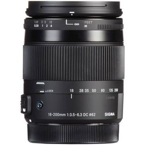 Lente Sigma 18-200mm F/3.5-6.3 DC Macro OS HSM para Canon