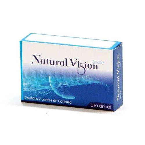Lentes de Contato Natural Vision Incolor Anual -1,25