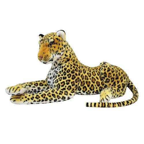Leopardo Deitado 70cm - Pelúcia Enfeite
