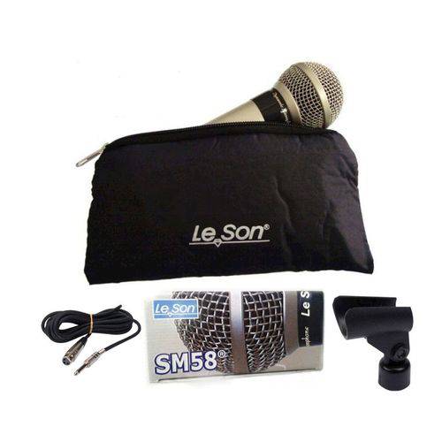 Leson SM58 P4 | Microfone com Fio de Mão